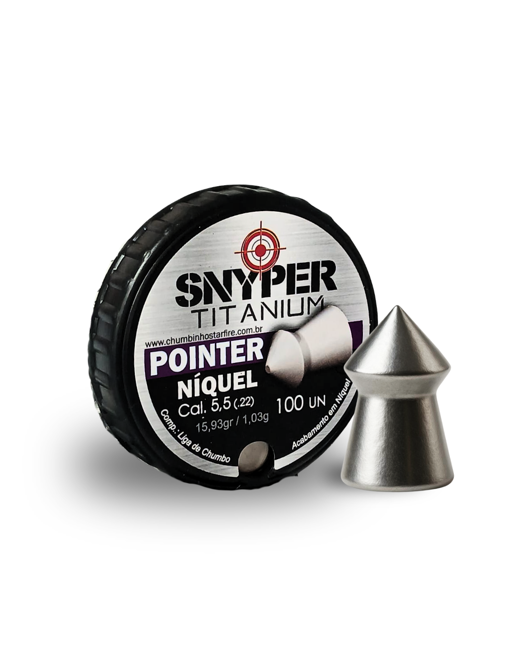 Chumbinho Modelo Puncher Níquel